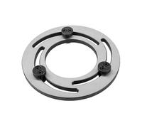 Anneau d'alésage à mors souples réglables, Hydraulic 3-Jaw Chuck With Boring Ring Silver Black 6-8 Inch For CNC Lathe(Black)