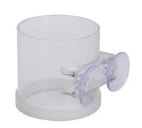 Anneau d'alimentation en Acrylique Transparent pour Poissons, Distributeur de Nourriture avec Ventouse pour réservoir de pêche Aqarium