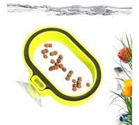 Anneau d'alimentation pour aquarium - Distributeur de nourriture flottant rond | Cercle de nourriture flottante avec ventouse pour Betta Guppy Poisson rouge pour les amateurs de famille Réservoir