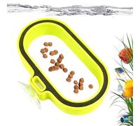Anneau d'alimentation pour aquarium - Distributeur de nourriture flottant rond | Cercle de nourriture flottante avec ventouse pour Betta Guppy Poisson rouge pour les amateurs de famille Réservoir