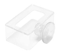 Anneau d'alimentation pour Poisson, 2 Pièces, Acrylique Flottant Carré, pour Aquarium Betta et Poisson Rouge, Taille S