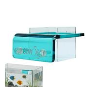 Anneau d'alimentation pour poissons - Distributeur flottant pour aquarium - Kit de connexion modulaire de 3 pièces - 2 connexions emboîtables - Pont allongé de 12,7 cm - 1 fente d'évacuation de