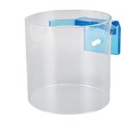 Anneau d'alimentation pour Poissons LjwZekyrnt, surélevé, Robuste, en Acrylique Transparent, Distributeur de Nourriture Flottant pour Aquariums (L)