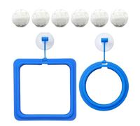 Anneau d'alimentation pour poissons, ventouse pour aquarium, | Nourriture flottante, petit outil d'alimentation pour poissons, prévient les turbulences d'eau, cercle pour Betta Guppy &