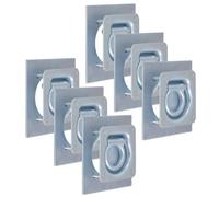 Anneau d'arrimage pour remorque 6 pcs Acier galvanisé 2000 kg
