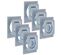 Anneau d'arrimage pour remorque 6 pcs Acier galvanisé 2000 kg