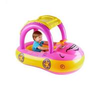 Anneau De Bain Gonflable Bébé | Bouée De Piscine pour avec Toit Pare Soleil Flottant Été Plage Mer Extérieur Activités Aquatiques Sécurité Amusement Piscine Famille Voyage