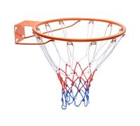 Anneau de basket-ball - Anneau de basket-ball stable - Qualité et sécurité testées - Intérieur & Extérieur - 577 x 483 x 110 mm - Filet inclus - Universel - Orange