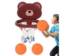 Anneau de Basket-Ball d'intérieur - Jouets de Basket-Ball d'intérieur pour , Mini Cerceau avec 3 Boules, décoration de la Maison, Jouet Gadget pour l'éducation des