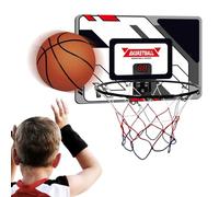 Anneau de basketball pour , anneau de basket-ball au-dessus de la porte - Petit panier de basket-ball avec marqueur électronique, jeu de sport à piles, décoration de chambre pour