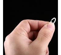 Anneau De Bec De Poulet, 50 Pièces Fermoirs De Bec De Poulet Anneau De Pression De Bouche De Poulet, Outil De Plume Anneaux De Pression Anti-picage Outil De Plume Pour La Maison, 15mm x 9mm Blanc