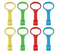 Anneau de Berceau Multicolore Anneaux pour Lit Bébé et Parc Bague de Traction pour l'entraînement de l'équilibre pour Aider le Bébé à Se Lever du Berceau 8 Pièces