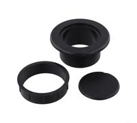Anneau de blocage de trou de parapluie avec capuchon - Cale en ABS noir pour tables de patio - Convient aux ouvertures de 5,1 cm et aux poteaux de 42 mm - Empêche les rayures sur les tables de cour en