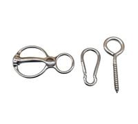 Anneau de blocage en acier inoxydable 304 pour chevaux, attaches de remorque robustes et équipement d'entraînement à l'arrimage, accessoires pour remorques à chevaux(one)