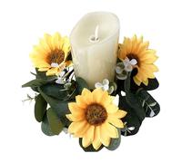 Anneau de Bougie de | Guirlande de Feuilles d'eucalyptus artificielles de Haute qualité, Elle est Parfaite pour Ajouter Une Touche de Nature à Votre décoration intérieure. Placez-Le sur Un