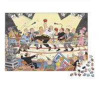 Anneau de Boxe Scramble Post-Combat Puzzle en Bois Imperméable DIY Puzzles De 1000 Pièces pour Adultes Cadeaux Amusant De Décoration pour La Maison