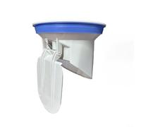 Anneau de bride de toilette en PVC - Siphon de sol intégré - Fermeture automatique - Anti-odeur - Étanche - 50 mm - 75 mm (50 mm)