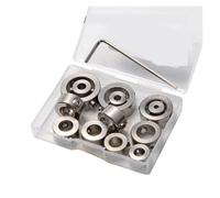 Anneau de butée pour perceuse Jeu de colliers d'arrêt forage, 3.0mm-16mm, foret for le travail du bois, anneau butée profondeur en acier inoxydable(12pcs)