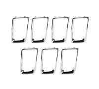 Anneau de Cadre de Calandre Avant 7PCS, Chrome Plaqué, Remplacement Compatible 2014-2016 - Protection Antirouille, Installation Facile, Style et Durabilité