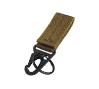 Anneau de ceinture en nylon avec mousqueton - Convient pour les sports de plein air, Couleur boue., One Size