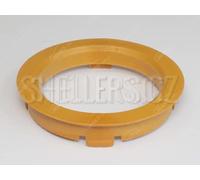 Anneau de centrage de roue 72,6 / 59,6 (ADY7), plastique, jaune foncé, recouvrement du cône 7mm