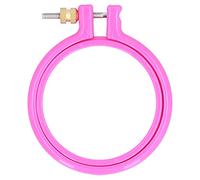 Anneau de cerceau de broderie en plastique coloré, point de croix, bricolage, artisanat d'art, costume de couture pour enfants débutants (œil)