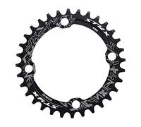 Anneau de Chaîne de Vélo, 32/34/36/38T Plateau de Pédalier BCD 104 Anneau de Chaîne de Manivelle Simple Plateau de Vélo pour Vélo de Route, Vélo de Montagne, Vélo de VTT BMX