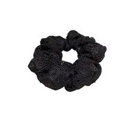 Anneau de cheveux rétro en dentelle for gros intestin, tête sphérique, queue de cheval haute, bande en caoutchouc, corde à nouer, accessoires for cheveux(black)