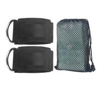 Anneau de Cheville de Fitness Élastique en Polyester et Métal Noir