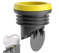 Anneau de cire en caoutchouc pour les toilettes, joint de bride toilette anti-odor, kit remplacement l'anneau cire épaissis pour les conduites déchets 3, 2 à 4 pouces