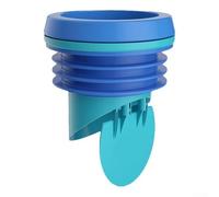 Anneau de cire pour toilettes avec valve de prévention du refoulement des eaux usées, bride résistante aux fuites pour tuyau de vidange Closestool, sécurise la connexion du tuyau de 110 mm