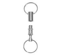 Anneau de clé amovible : clip de porte-clés amovible avec anneau de clé, support pour fermeture de l'obturateur à double division pour | U torches lourdes, accessoire clé pour double connecteur