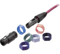 Anneau de codage Neutrik XCR-SET noir, marron, rouge, orange, jaune, vert, bleu, violet, gris, blanc 10 pc(s)