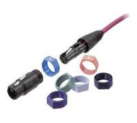 Anneau de codage Neutrik XCR-SET noir, marron, rouge, orange, jaune, vert, bleu, violet, gris, blanc 10 pc(s)