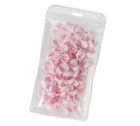 Anneau de colle pour extensions de cils - Gobelet multifonction - Tasse de couleur rose transparente pour tatouage - Tasse de pigment en plastique