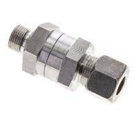 Anneau de compression pour clapet anti-retour hydraulique 12S (M20x1.5) et G3/8'' mâle en acier inoxydable 1-400bar Filetage-Tube ISO 8434-1