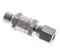 Anneau de compression pour clapet anti-retour hydraulique 8L (M14x1.5) et G1/4'' mâle en acier inoxydable 1-250bar Filetage du tube ISO 8434-1