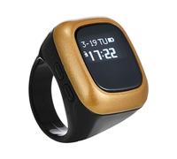 Anneau de comptoir de prière - tracker numérique intelligent, bande de rappel rechargeable | Counter de décompte intelligent, outil d'assistant de culte moderne, Solution de gadget de technologie de l