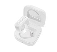 Anneau de Contrôle Bluetooth Compatible avec Smartphones, pour Tourner Pages et Aimer Vidéos en 1 ou 2 Clics, Utilisation Mains Libres, Blanc