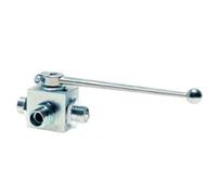 Anneau de coupe en L 25 S vanne à boisseau sphérique hydraulique à 3 voies en acier