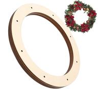 Anneau De Couronne - Cadre En Contreplaqué Naturel, Cerceaux En Bois | Ensemble De 4 Pièces De 11 Pouces De Diamètre, 210 G, Cercles Décoratifs Fabriqués À La Main, Aident À Créer Une Décoration Mural