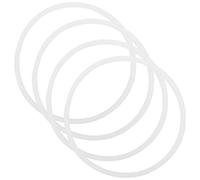 Anneau de Couvercle de Boîte à Lunch en Silicone 4 Pièces 10cm | Boite A Lunch Thermique, Joints Silicone pour Boîte, Blanc, Souple, Montage Facile