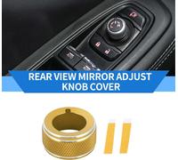 Anneau De Couvercle De Bouton De Commutation De Réglage Du Rétroviseur Intérieur compatible pour Subaru Forester 2019-2024, En Alliage D'Aluminium Robuste De Tonalité Dorée.