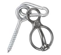 Anneau de cravate pour cheval - Boucle d'entraînement en acier inoxydable de 15 cm | Ensemble de matériel de cheval - Outil de contrôle de libération de dégagement robuste et durable pour écurie de