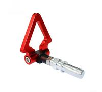 Anneau de crochet de remorquage en forme de triangle pour améliorer le pare-chocs avant compatible avec les plateformes de voitures japonaises et européennes (style japonais rouge)