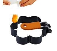 Anneau de cuisson pour œufs - Outils de cuisson en acier inoxydable | Forme de fleur en forme d'étoile | Pour hamburger, muffin, tarte, steak, crêpes, sandwich, restaurant, maison