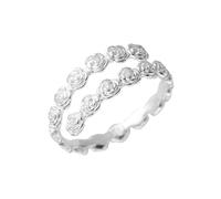 Anneau de déclaration d'empilement de fleurs mignonnes pour femmes 925 STERLING SIRGE promesse Engagement Rose Rose Camellia Open Wrap Dinger Rings Comfort Fit Boho Holiday Valentin Wedd