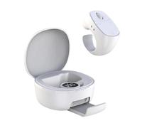 Anneau de défilement Bluetooth avec télécommande du bout des doigts. avec support de téléphone. obturateur d'appareil photo sans fil. bouton Selfie. retourneur de Page numérique--JX-12 Blanc