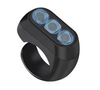 Anneau de défilement du téléphone, télécommande de défilement du téléphone - Anneau de télécommande à 3 boutons, tournepage rechargeable, télécommande sans fil avec le bout des doigts pour tablette