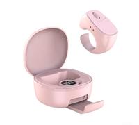 Anneau de défilement sans fil avancé avec contrôle tactile, fonction silencieuse, batterie 24 heures, interface de charge de type C (rose)